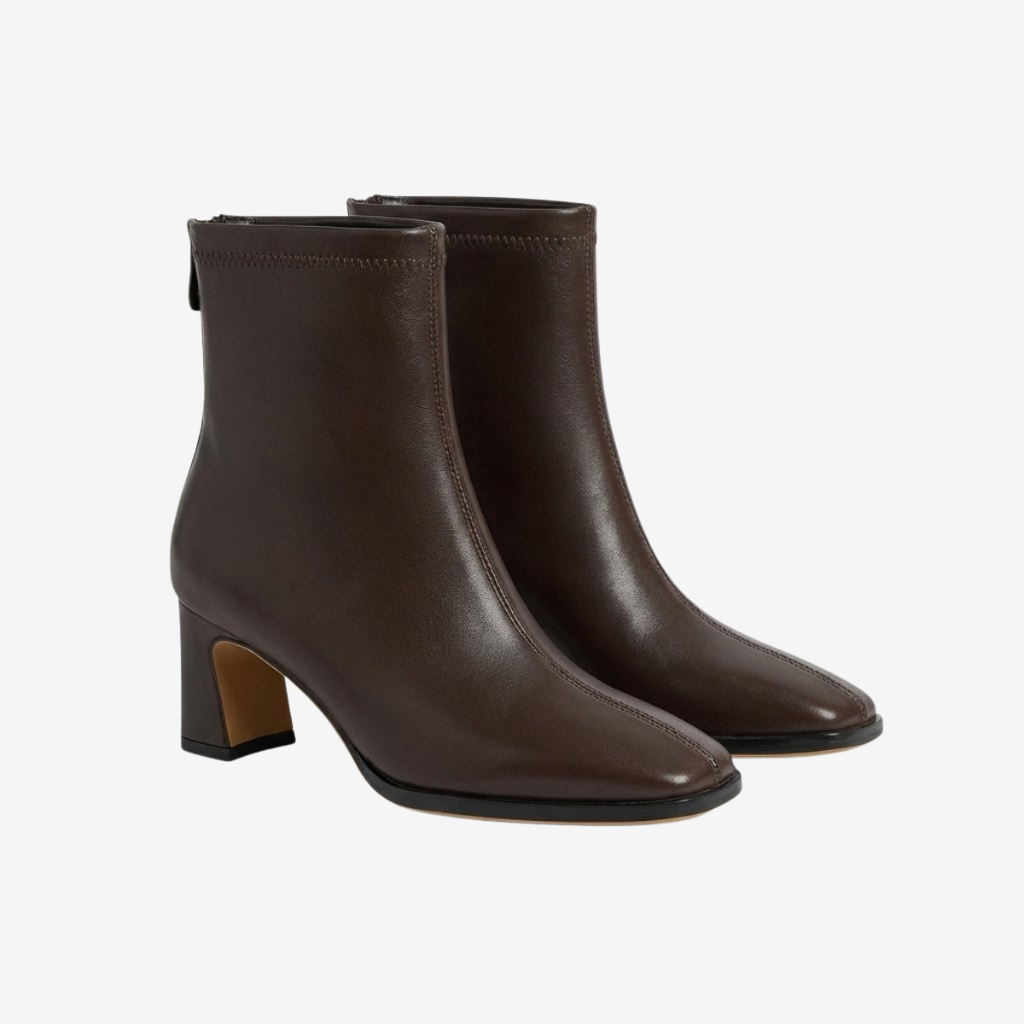 VALERIQUE | Bottines Vintage à Bout Carré pour Femme – Élégance Intemporelle
