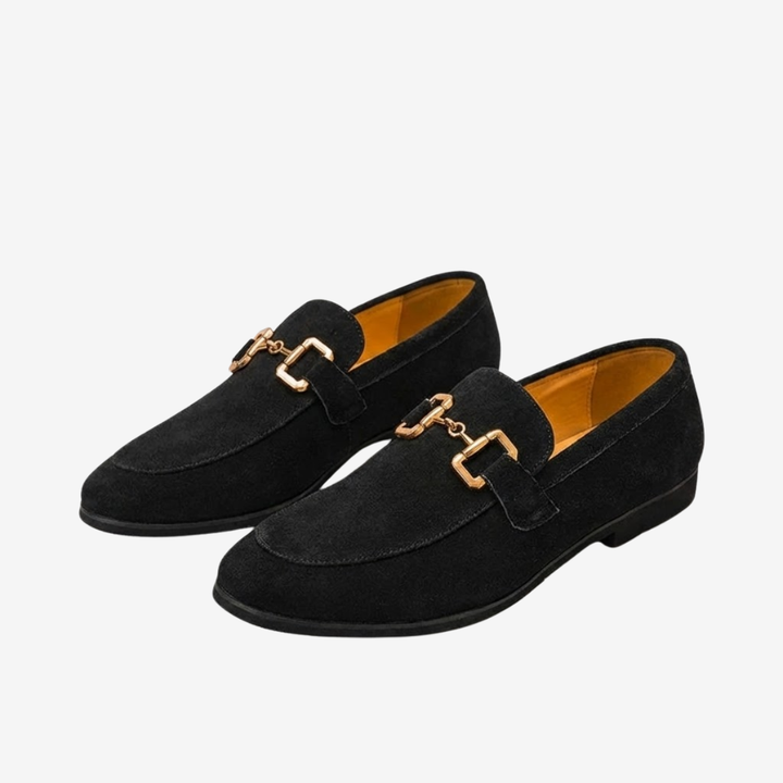 VALERIQUE | Mocassins en Daim pour Homme – Détail Mors Équestre