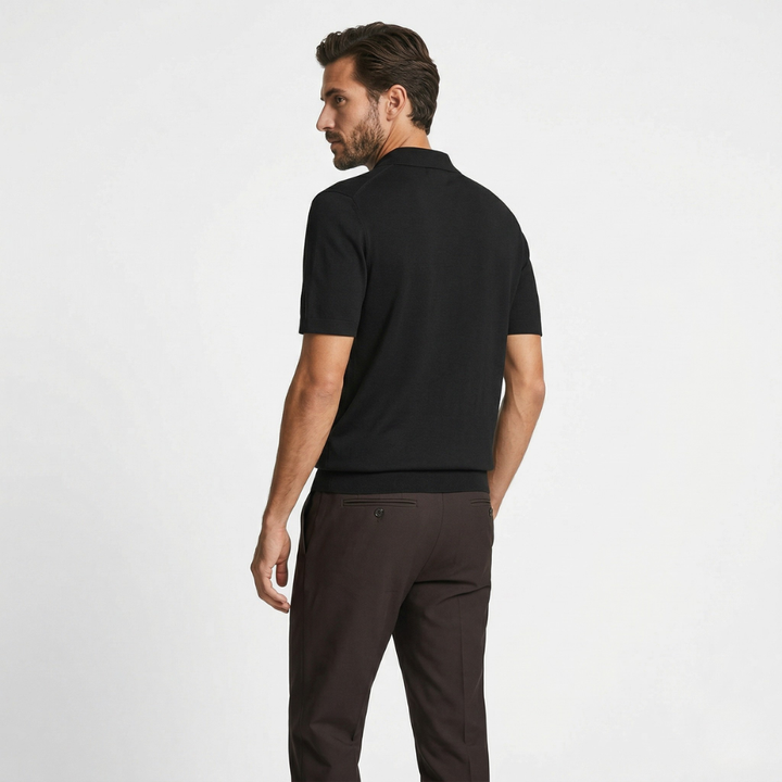 VALERIQUE | Homme Polo en coton coupe droite manches courtes style décontracté