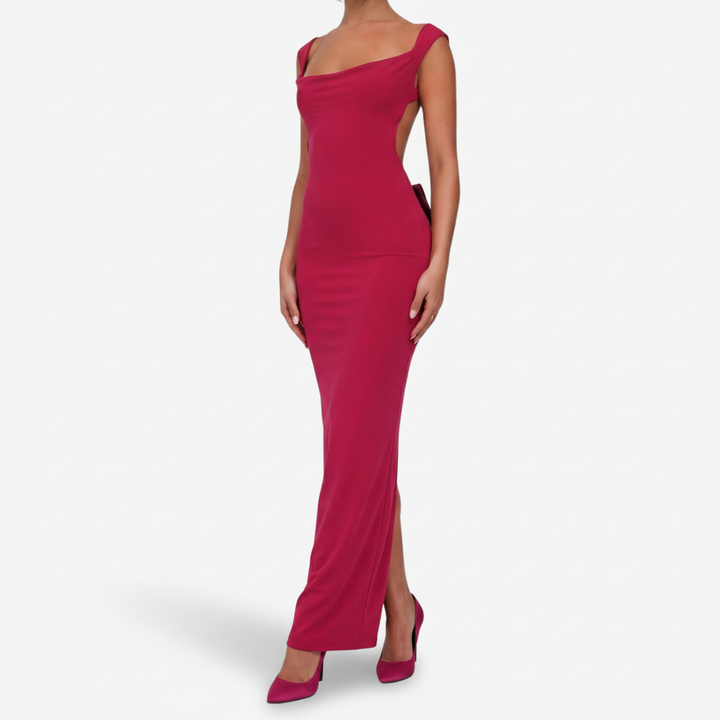 VALERIQUE | Femme Robe Longue Formelle pour - Rouge