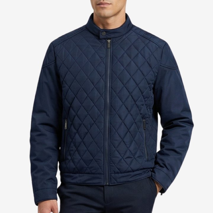 VALERIQUE | Homme Veste matelassée coupe ajustée col montant style moderne