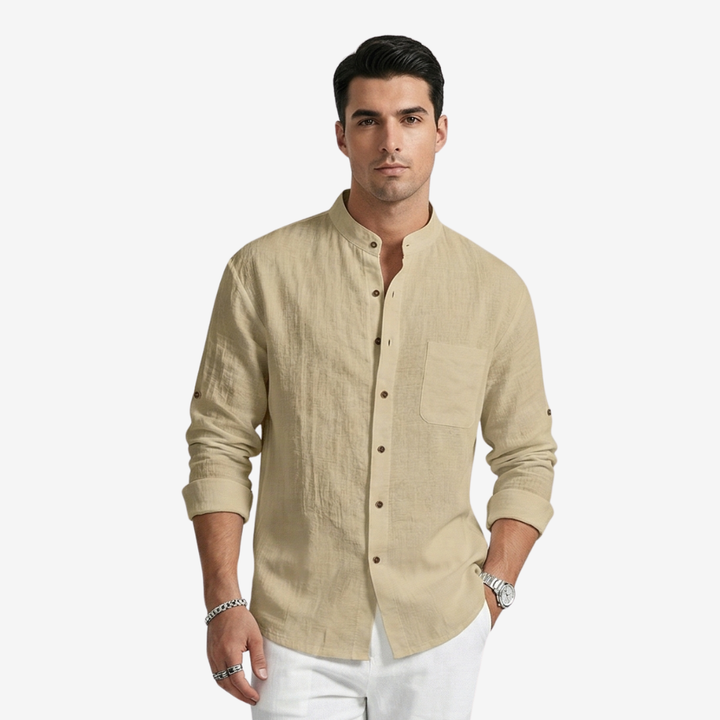 VALERIQUE | Homme Chemise Décontractée en Mousseline