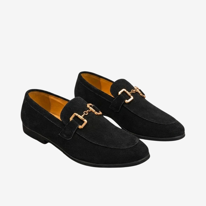 VALERIQUE | Mocassins en Daim pour Homme – Détail Mors Équestre