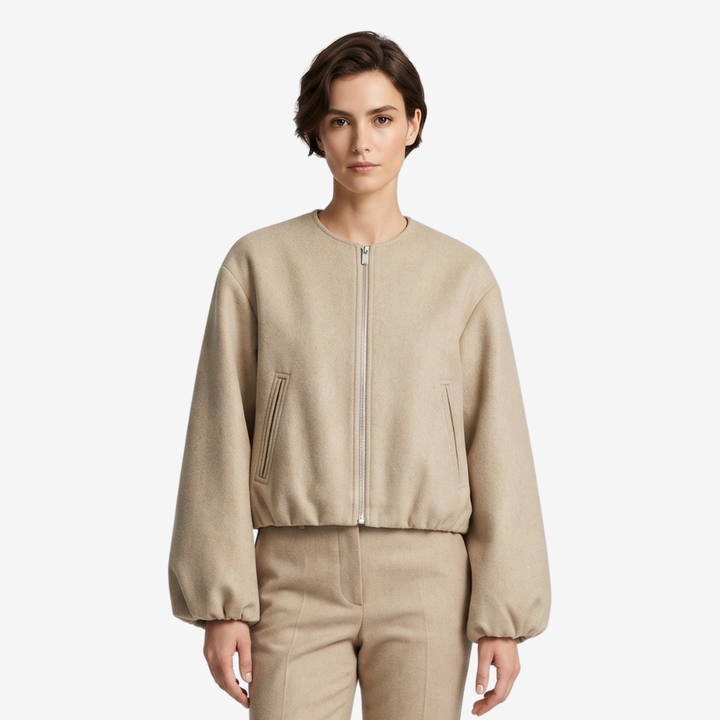 VALERIQUE | Veste Bomber Femme - Kaki, Gris et Noir