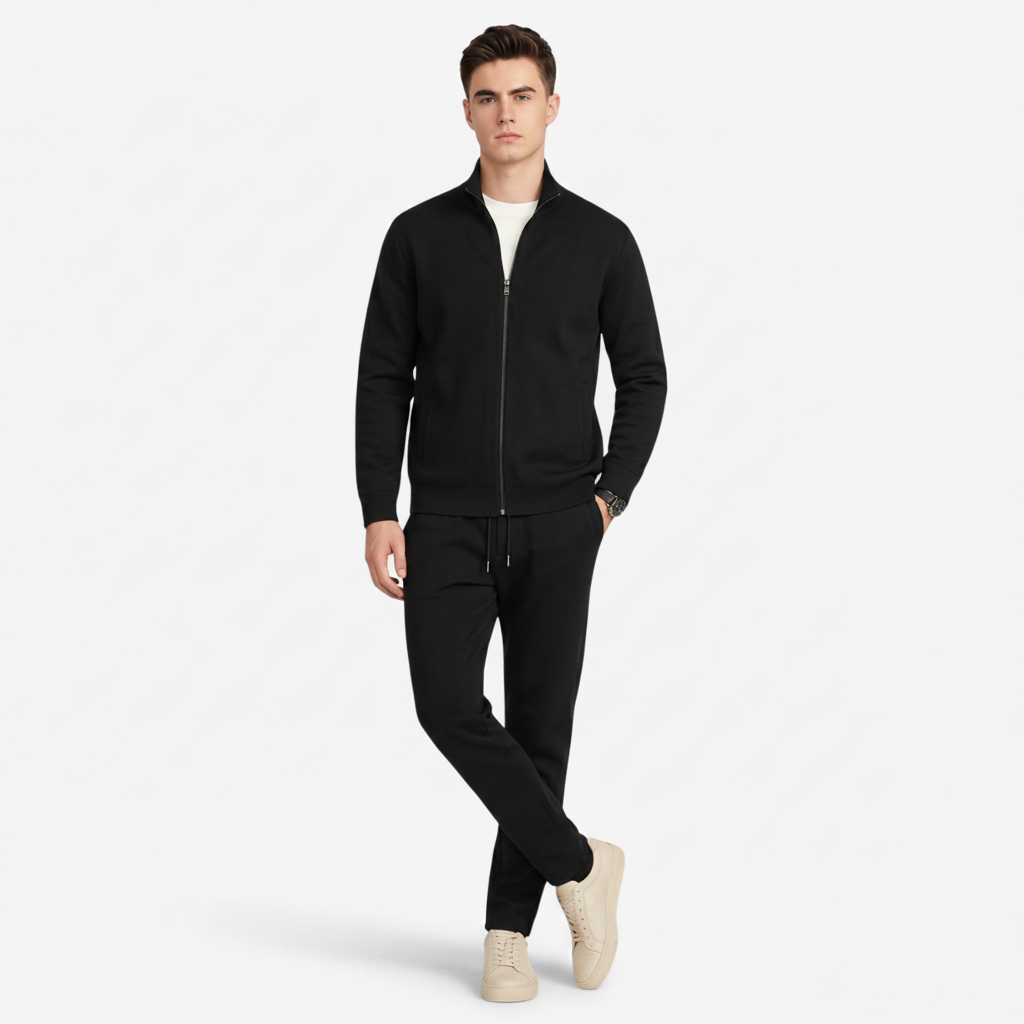 VALERIQUE | Ensemble de Sport Homme - Noir et Bleu