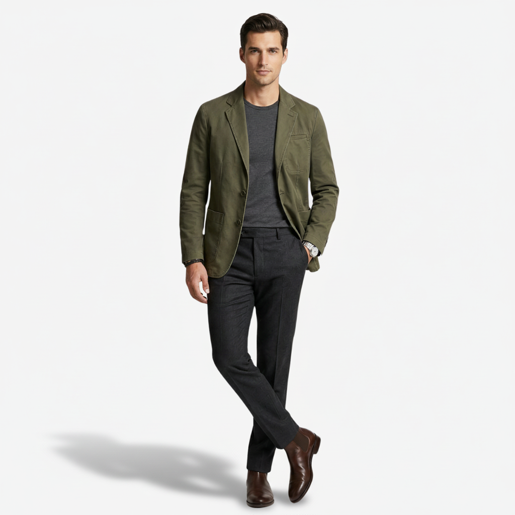 VALERIQUE | Homme Blazer casual coupe ajustée style moderne