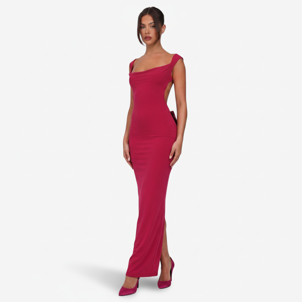 VALERIQUE | Femme Robe Longue Formelle pour - Rouge