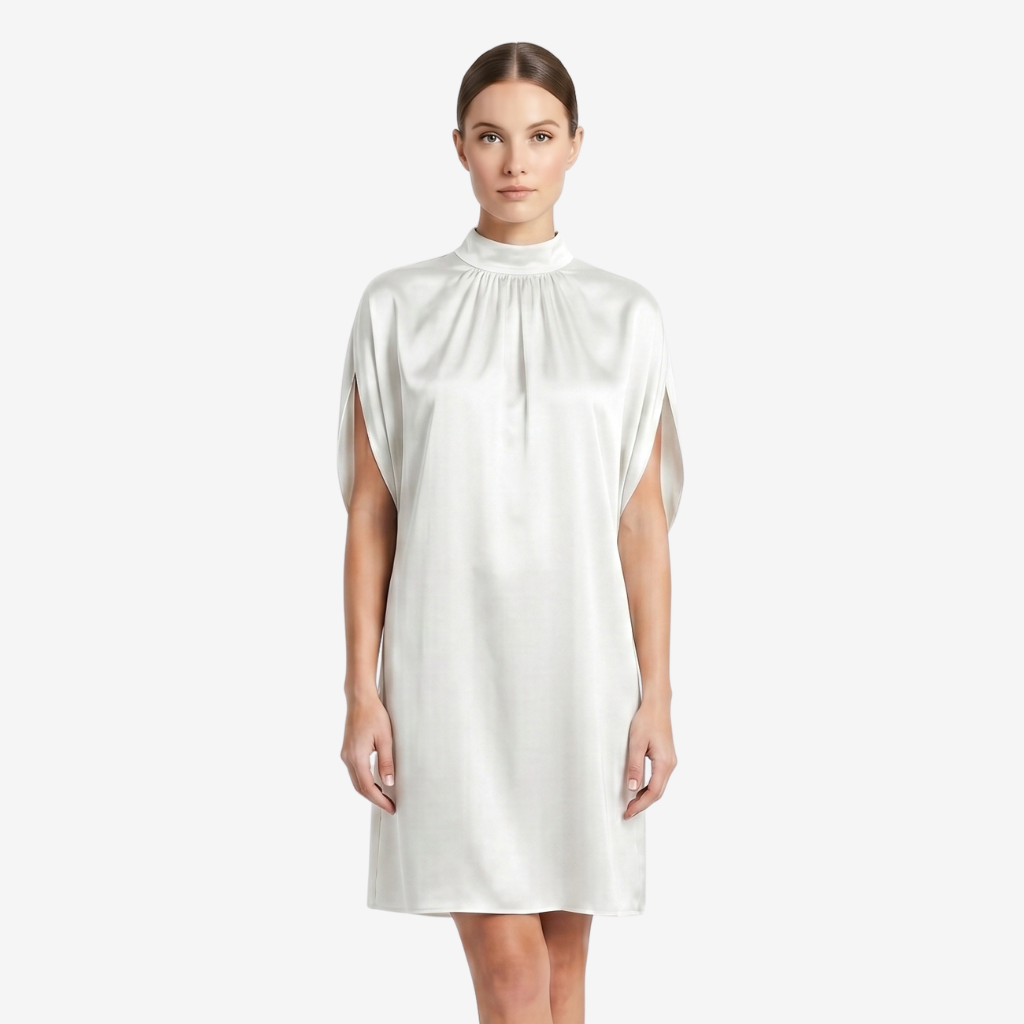 VALERIQUE | Femme Robe A-Line Formelle pour - Blanc et Noir