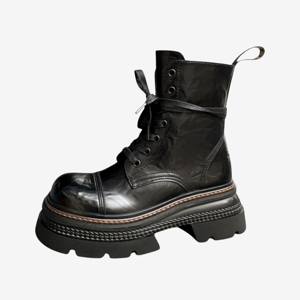 VALERIQUE | Bottes d’Hiver à Plateforme pour Femme – Style Lacé Élégant