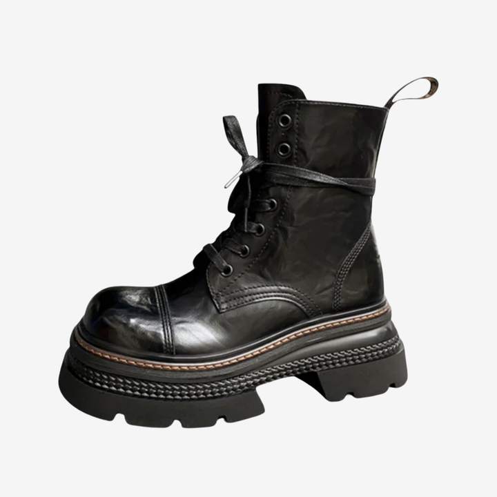 VALERIQUE | Bottes d’Hiver à Plateforme pour Femme – Style Lacé Élégant
