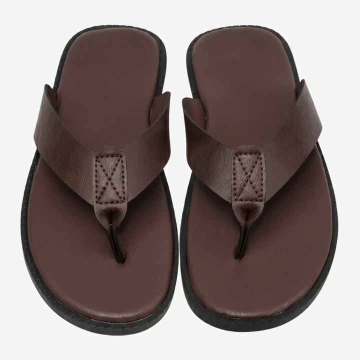 VALERIQUE | Sandales Plates en Similicuir pour Homme