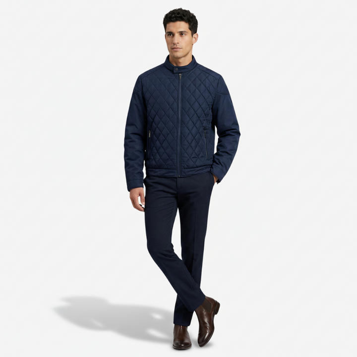 VALERIQUE | Homme Veste matelassée coupe ajustée col montant style moderne