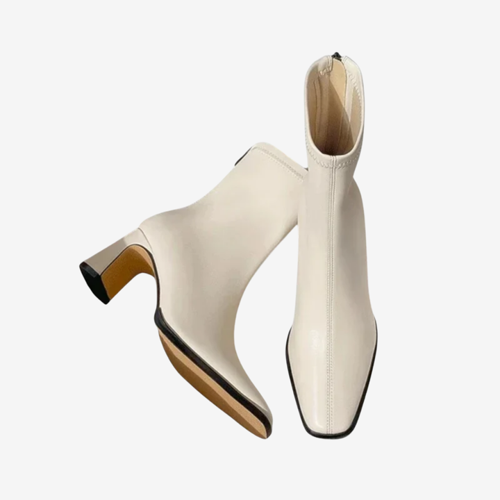 VALERIQUE | Bottines Vintage à Bout Carré pour Femme – Élégance Intemporelle