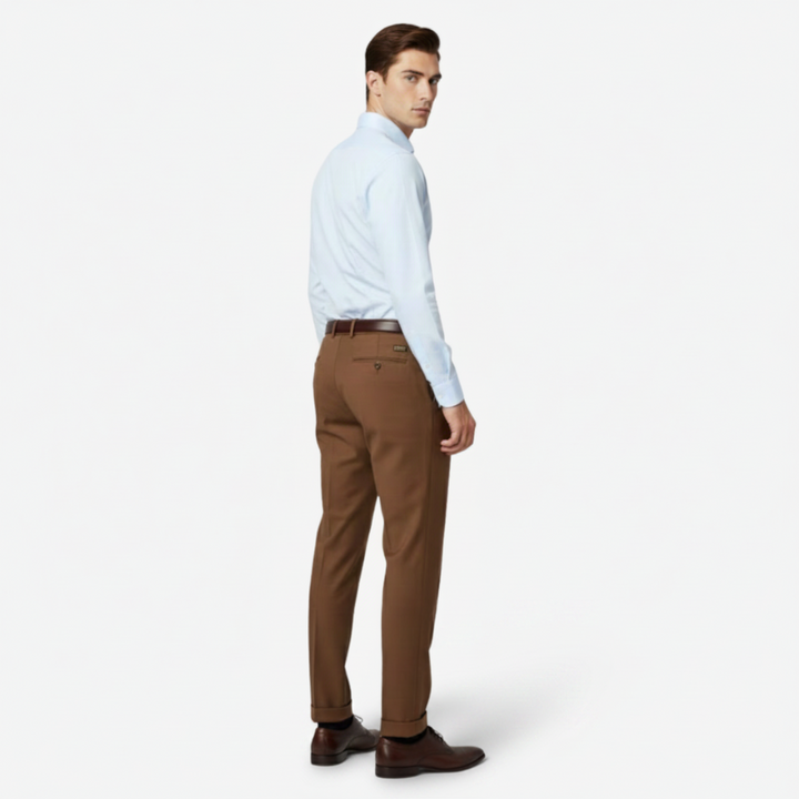 VALERIQUE | Pantalon Homme Plissé Coupe Slim – Confort Tailleur Raffiné