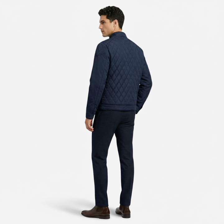 VALERIQUE | Homme Veste matelassée coupe ajustée col montant style moderne