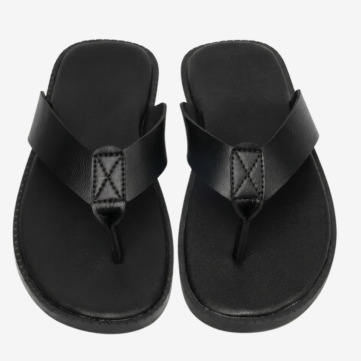 VALERIQUE | Sandales Plates en Similicuir pour Homme