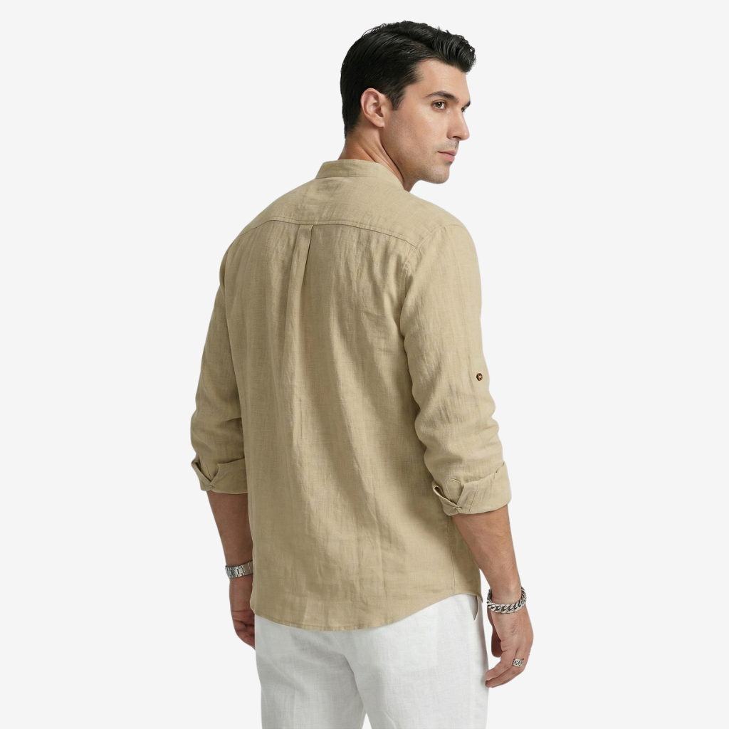 VALERIQUE | Homme Chemise Décontractée en Mousseline