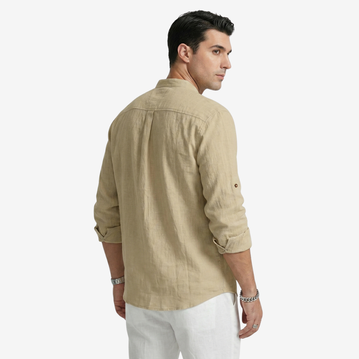 VALERIQUE | Homme Chemise Décontractée en Mousseline