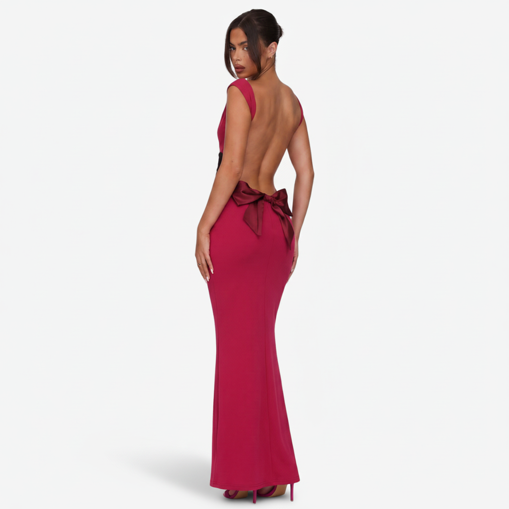 VALERIQUE | Femme Robe Longue Formelle pour - Rouge
