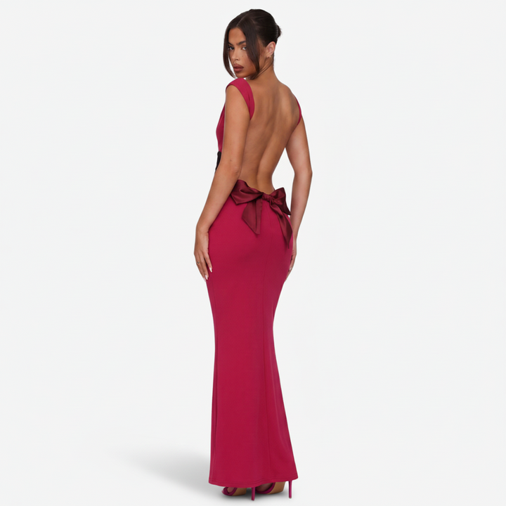 VALERIQUE | Femme Robe Longue Formelle pour - Rouge
