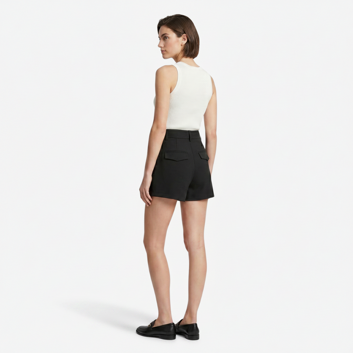 VALERIQUE | Short Tailleur Slim pour Femme - Noir