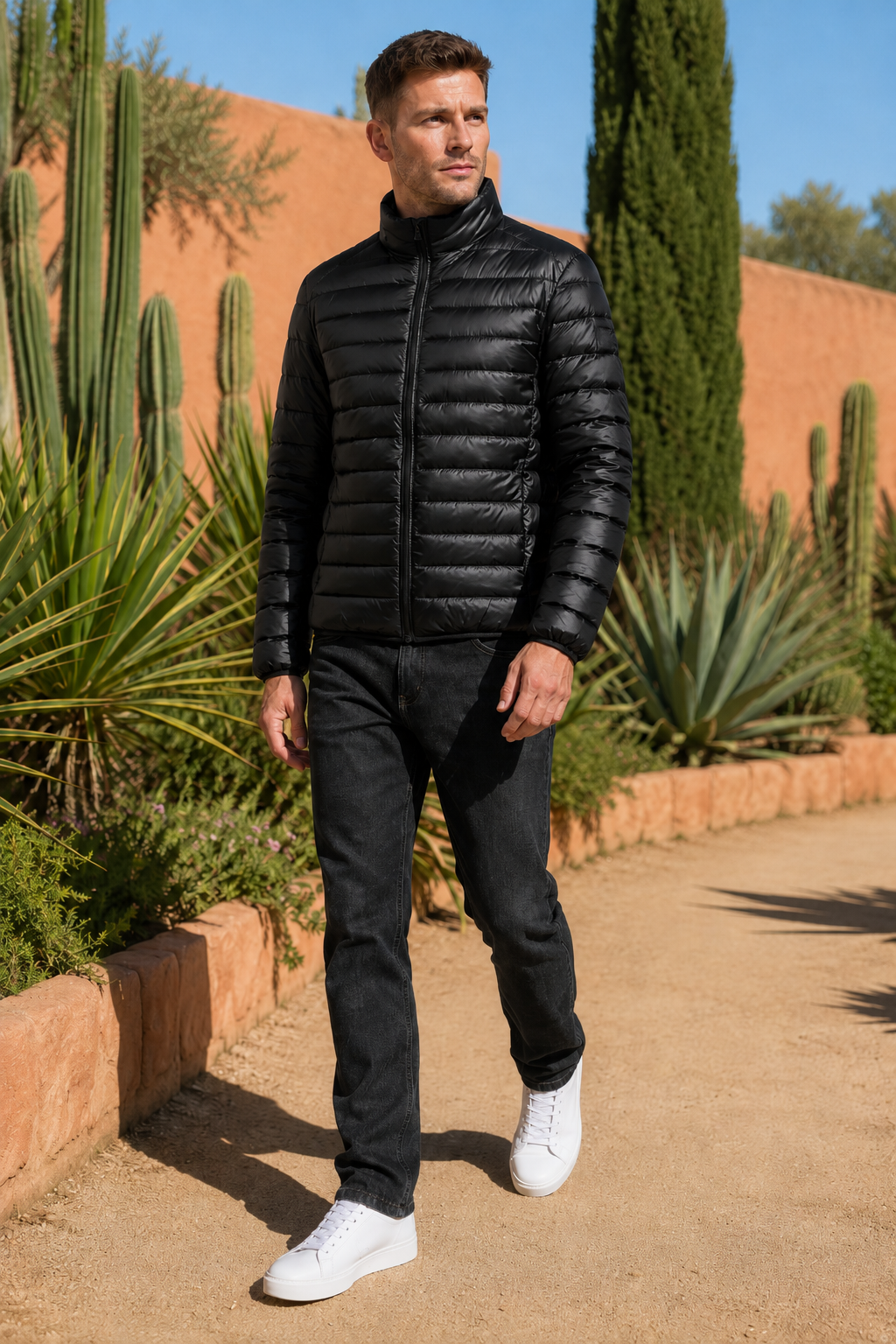 VALERIQUE | Homme Doudoune légère matelassée coupe ajustée style décontracté