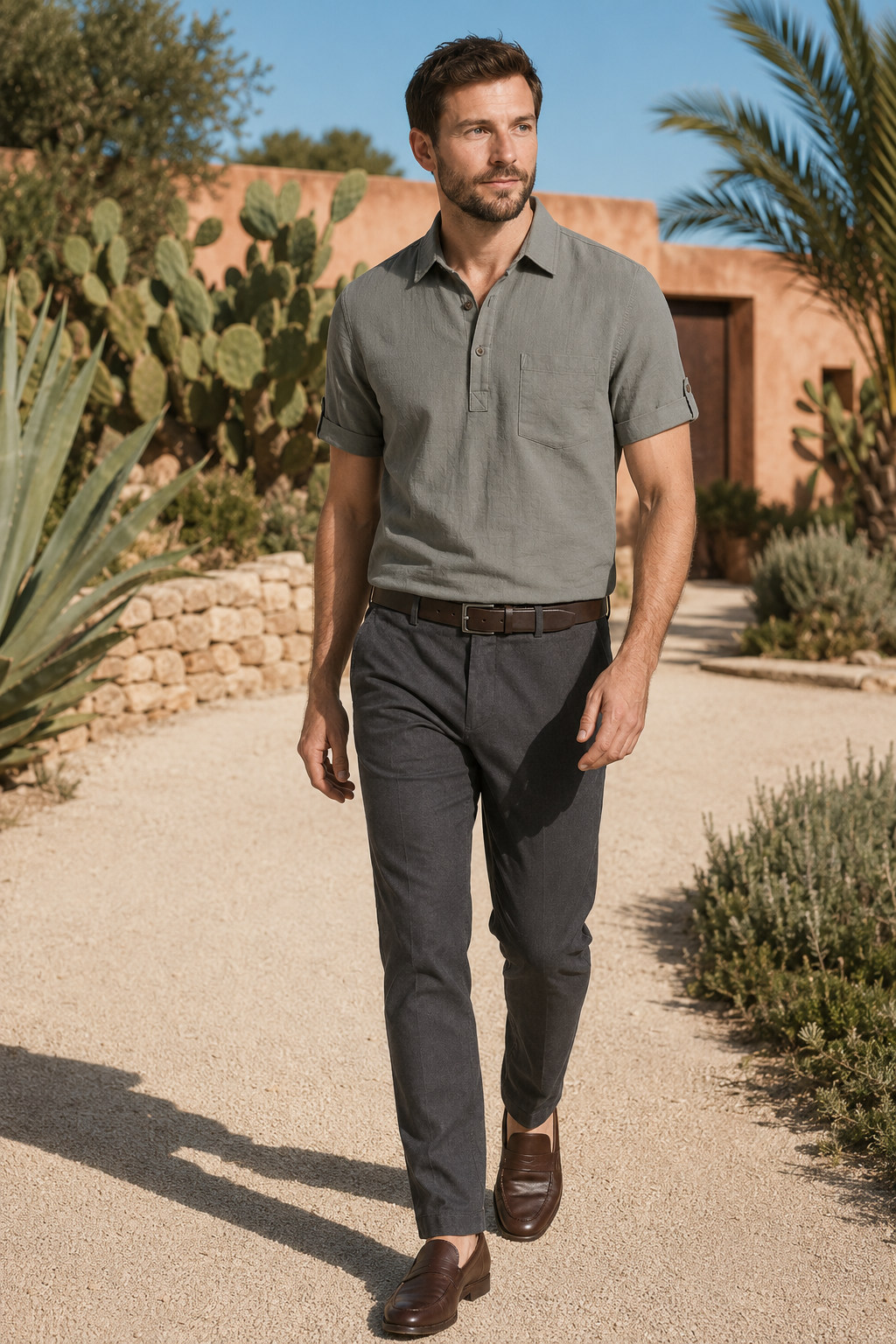 VALERIQUE | Homme Polo manches courtes coupe ajustée poche poitrine style décontracté
