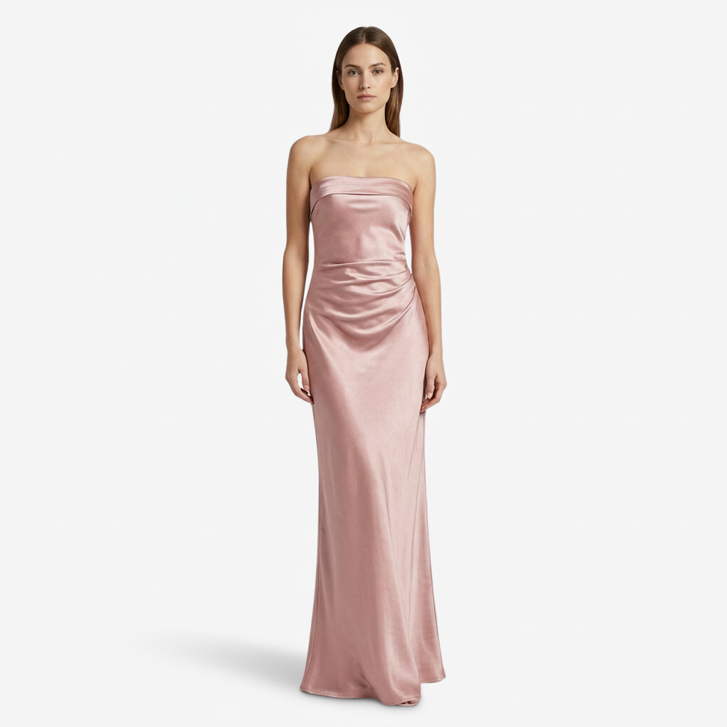 VALERIQUE | Femme Robe longue bustier coupe ajustée style fluide