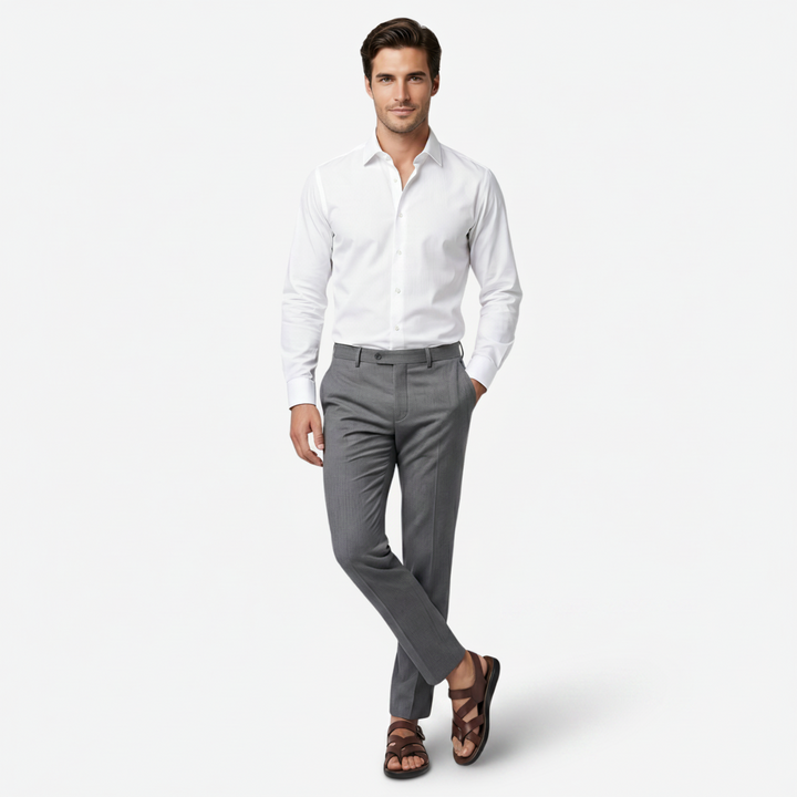 VALERIQUE | Sandales à Brides Croisées pour Homme - Brun