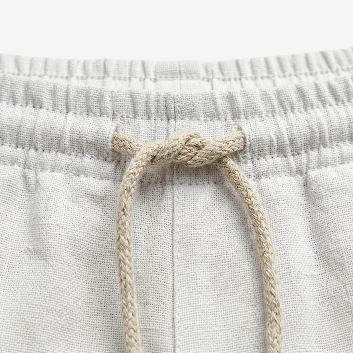 VALERIQUE | Homme Pantalon Décontracté en Mousseline - Taille Élastiquée avec Cordon de Serrage, Poches Latérales