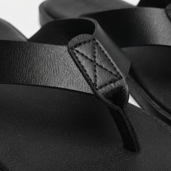 VALERIQUE | Sandales Plates en Similicuir pour Homme
