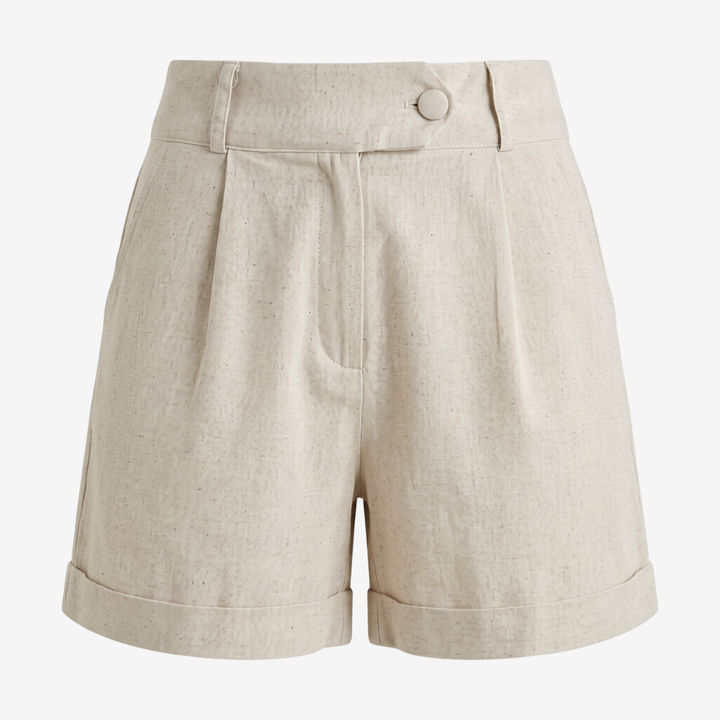 VALERIQUE | Short Tailleur Taille Haute pour Femme - Beige, Gris et Noir