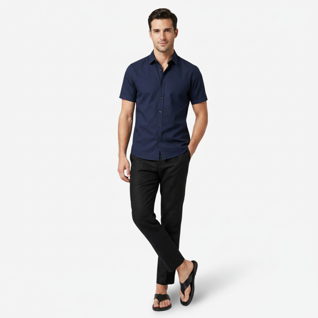 VALERIQUE | Sandales Plates en Similicuir pour Homme