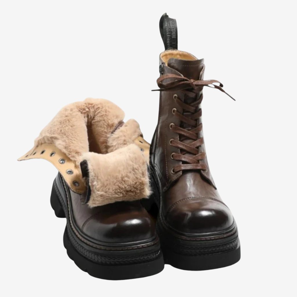 VALERIQUE | Bottes d’Hiver à Plateforme pour Femme – Style Lacé Élégant