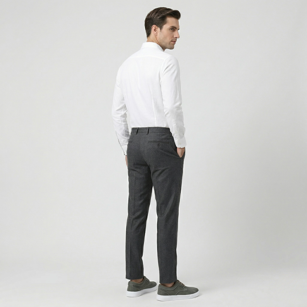 VALERIQUE | Homme baskets basses vert olive à lacets avec semelle blanche style minimaliste pour usage quotidien