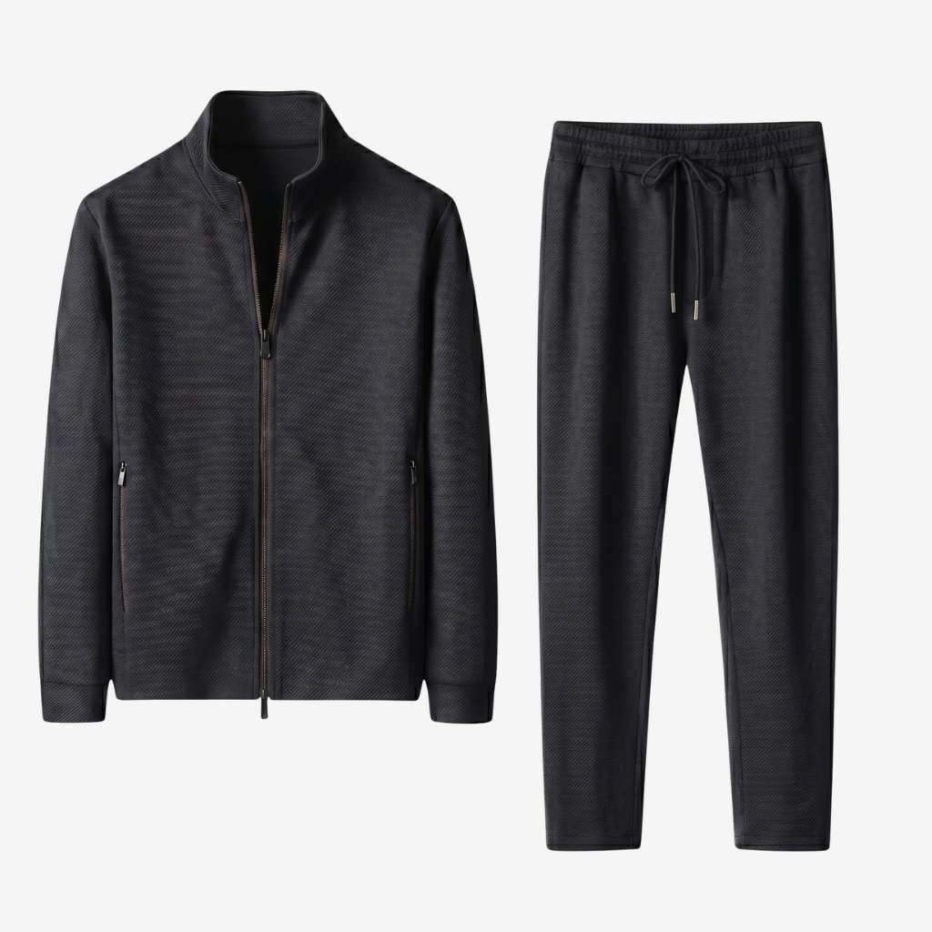 VALERIQUE | Ensemble de Sport Homme - Noir et Bleu