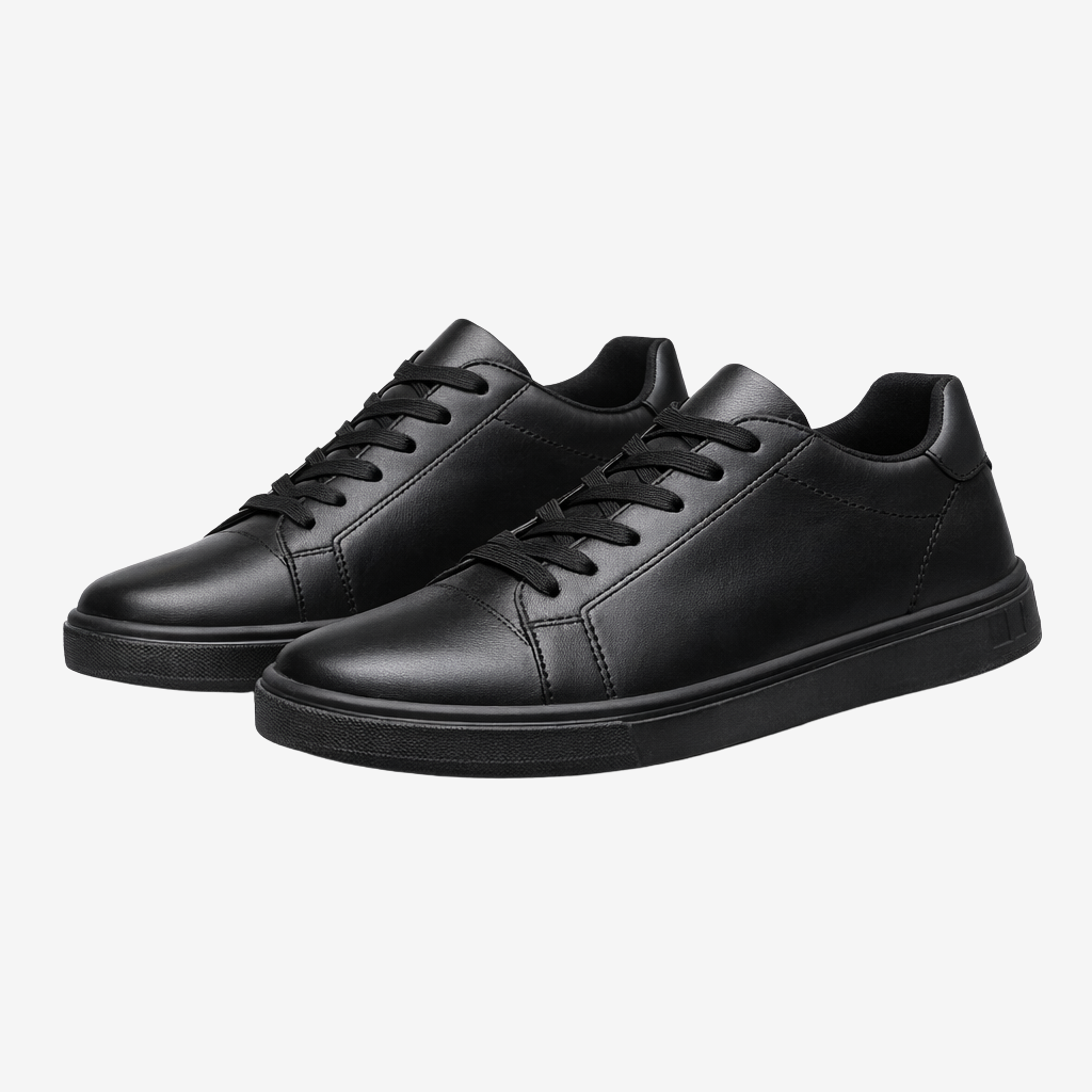 VALERIQUE | Baskets Basses Blanches à Lacets avec Détail Vert – Style Minimaliste