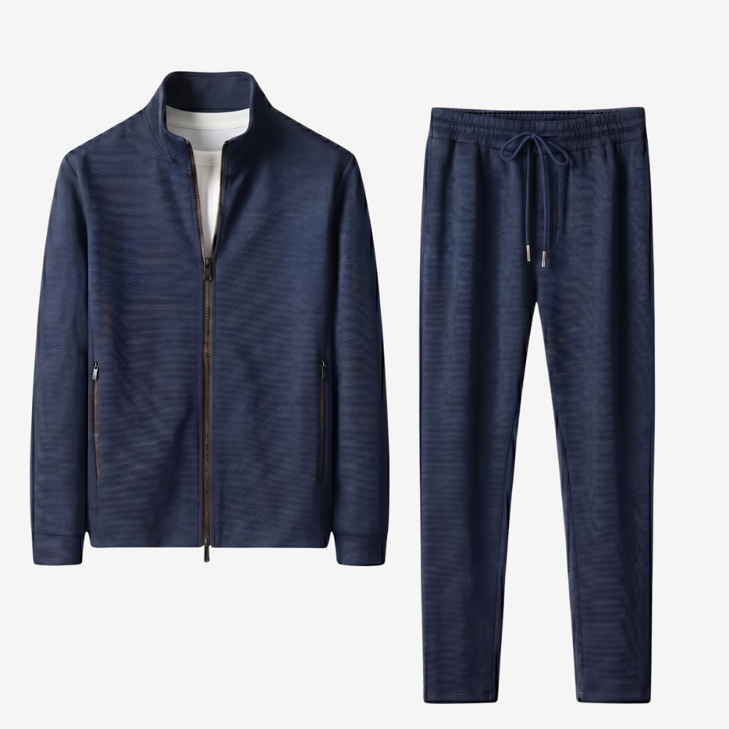 VALERIQUE | Ensemble de Sport Homme - Noir et Bleu
