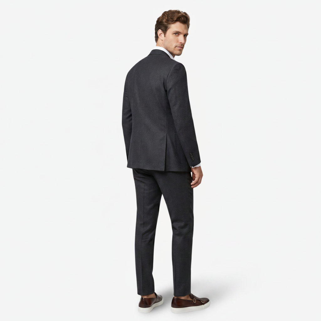 VALERIQUE | Chaussures à Double Boucle pour Homme - Café et Noir