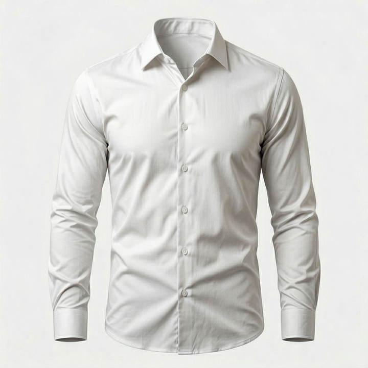 VALERIQUE | Homme Chemise en coton coupe ajustée manches longues style décontracté