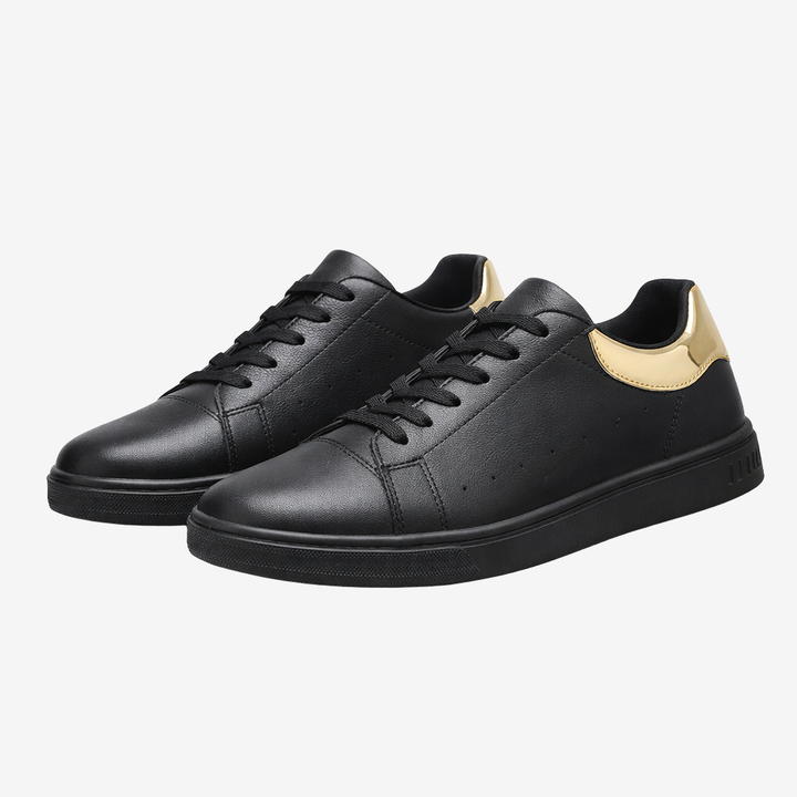 VALERIQUE | Baskets Basses Blanches à Lacets avec Détail Vert – Style Minimaliste