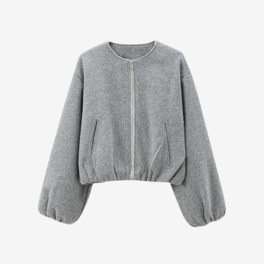 VALERIQUE | Veste Bomber Femme - Kaki, Gris et Noir
