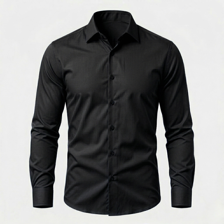 VALERIQUE | Homme Chemise en coton coupe ajustée manches longues style décontracté