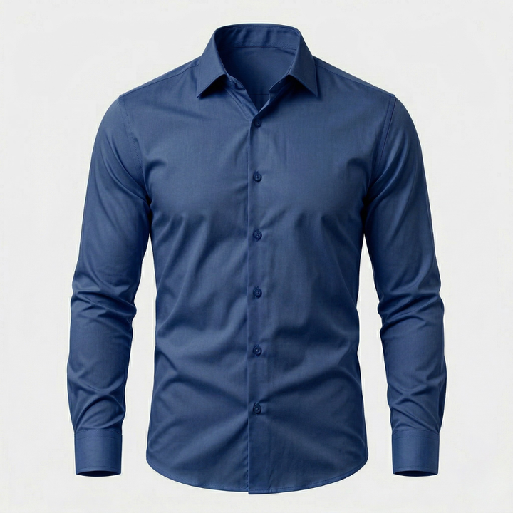 VALERIQUE | Homme Chemise en coton coupe ajustée manches longues style décontracté