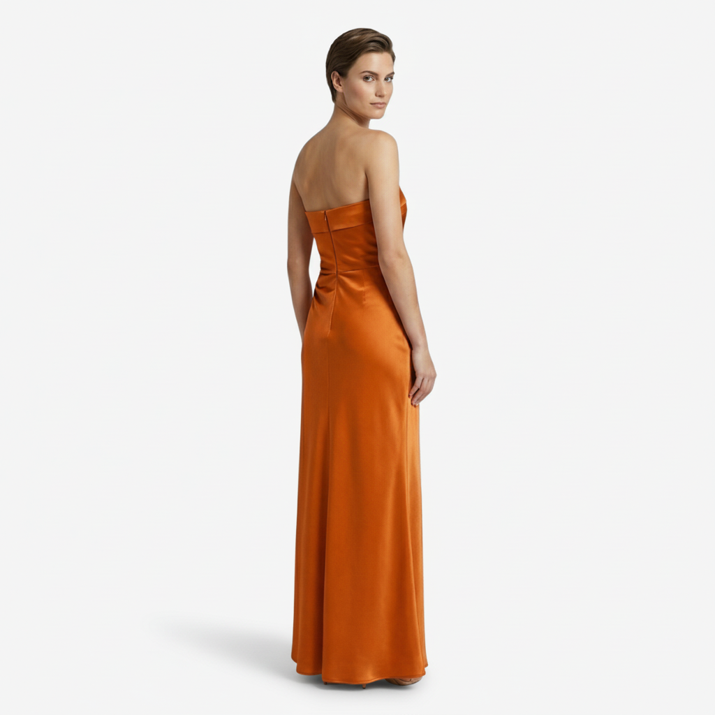 VALERIQUE | Femme Robe longue bustier coupe ajustée style fluide