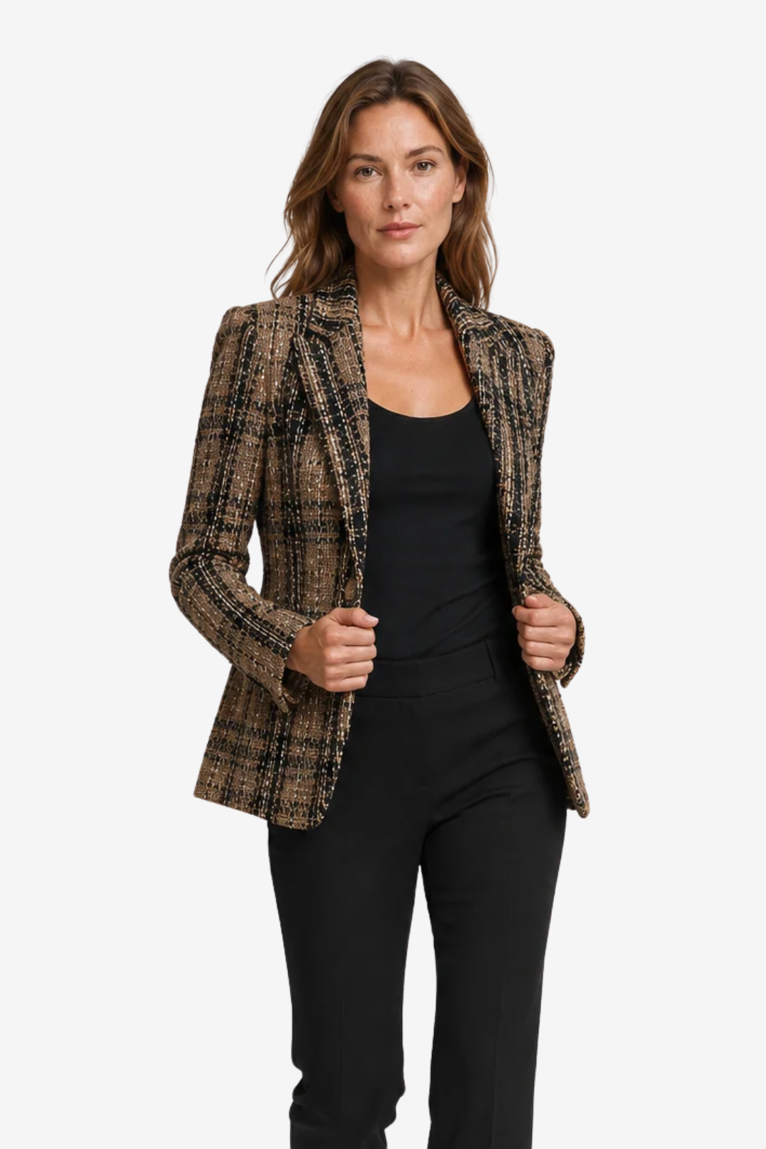 VALERIQUE | Blazer cintré pour femme – Fermeture à un bouton et col à revers