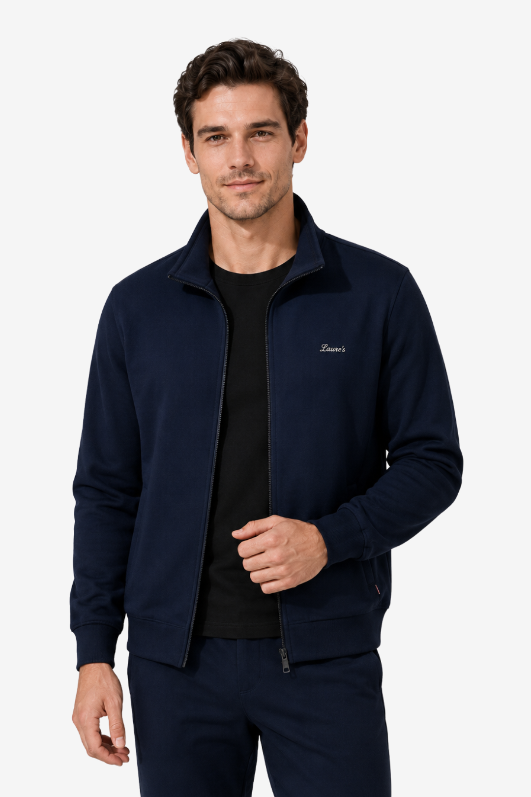 VALERIQUE | Ensemble de Survêtement Homme – Design Zippé avec Col Montant et Finitions Côtelées