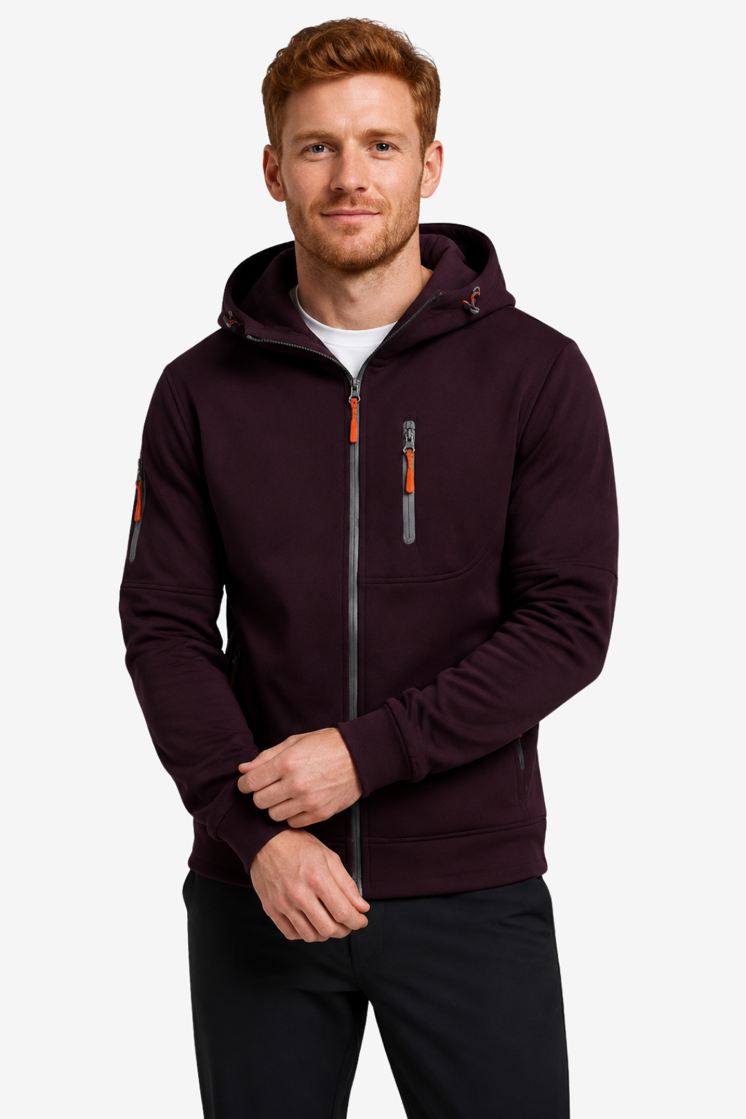 VALERIQUE | Veste polaire zippée pour homme – Modèle à capuche avec plusieurs poches zippées