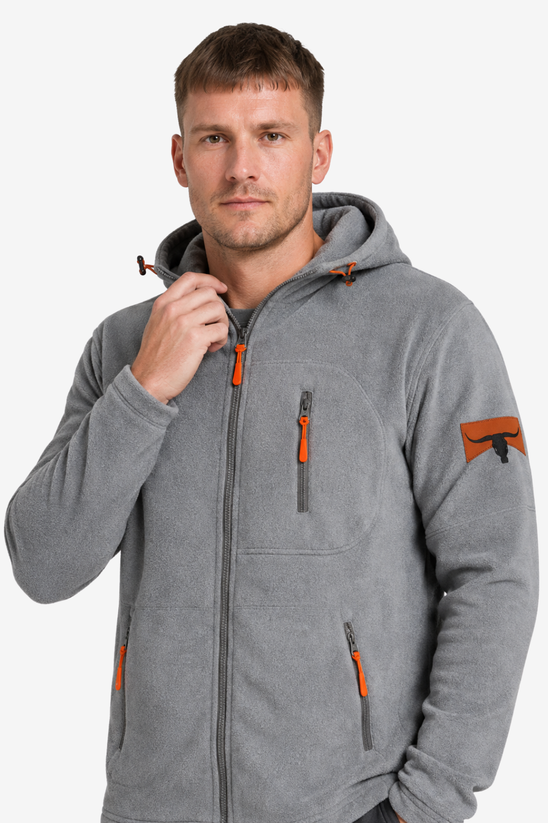 VALERIQUE | Sweat-shirt à capuche pour homme – Design outdoor zippé avec plusieurs poches