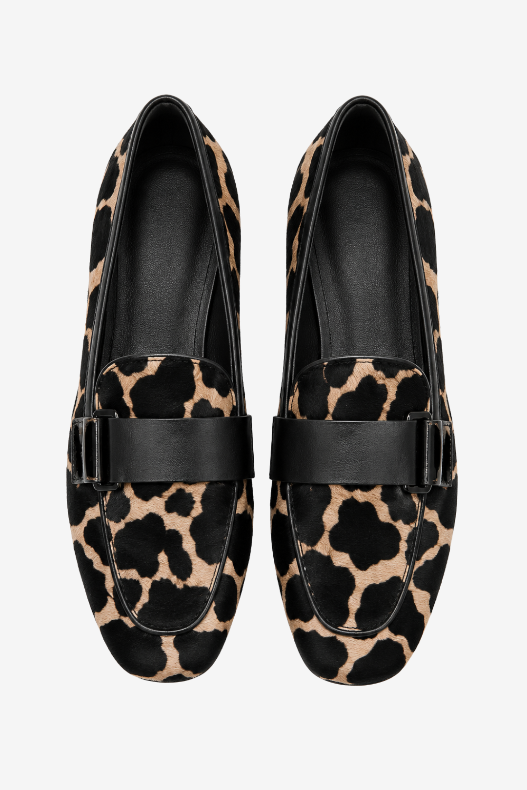 VALERIQUE | Mocassins Femme à Imprimé Animal – Modèle à Enfiler avec Petit Talon Bloc